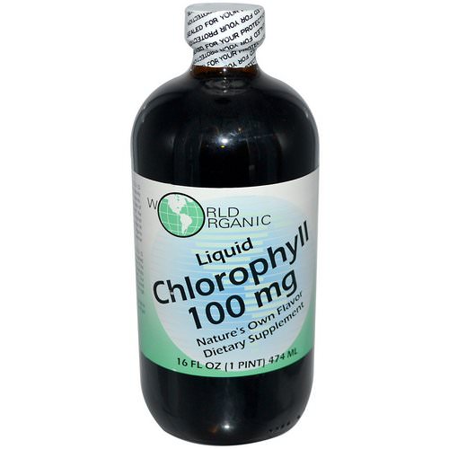 World Organic, Liquid Chlorophyll, 100 mg, 16 fl oz (474 ml) فوائد