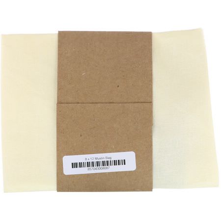 Wowe, Certified Organic Cotton Muslin Bag, 1 Bag, 8 in x 12 in:أكياس التس,ق