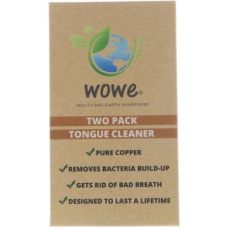 Wowe, Pure Copper Tongue Cleaner, 2 Pack:العناية بالفم, باث