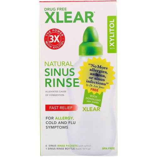 Xlear, Natural Sinus Rinse with Xylitol, 1 Kit فوائد