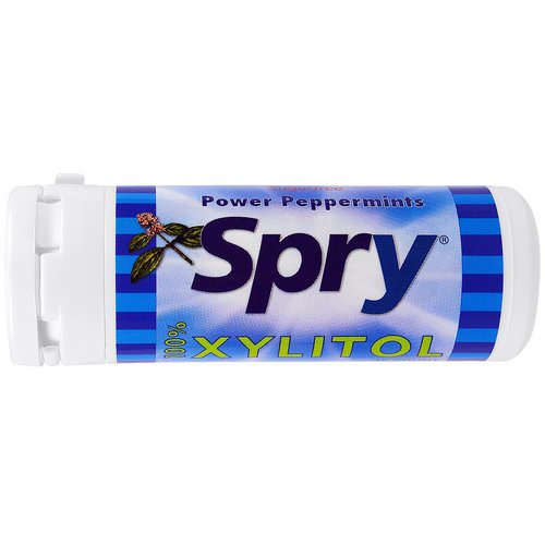 Xlear, Spry Power Peppermints, 45 Count, 25 g فوائد