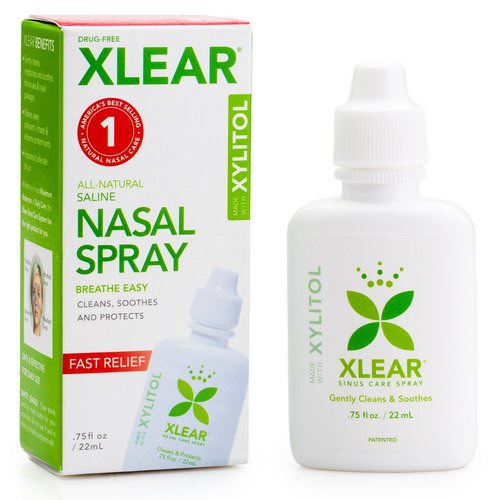 Xlear, Xylitol Saline Nasal Spray, .75 fl oz (22 ml) فوائد