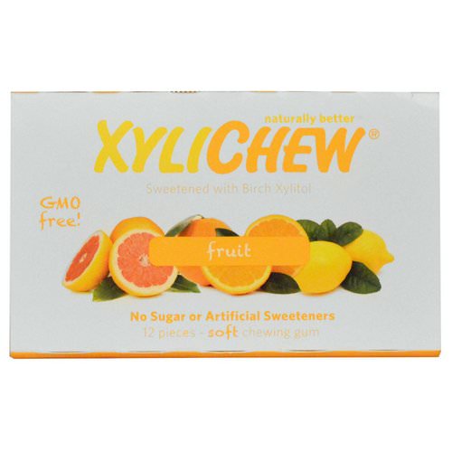 Xylichew, Fruit, 12 Pieces فوائد