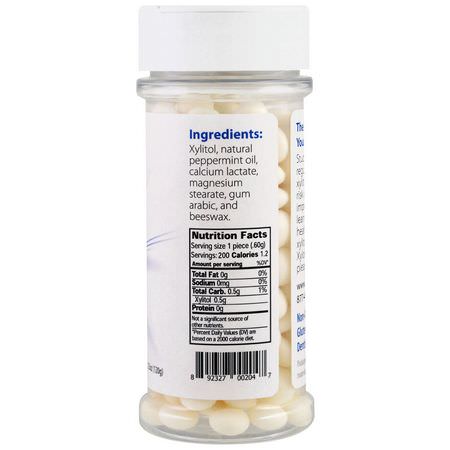 Xyloburst, Peppermint Mints, 200 Pieces, 4.23 oz (120 g):معينات, بالنعناع
