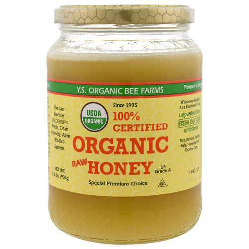 Y.S. Eco Bee Farms, 100% Certified Organic Raw Honey, 2.0 lbs (907 g) فوائد