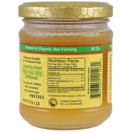 Y.S. Eco Bee Farms, 100% Certified Organic Raw Honey, 8.0 oz (226 g):المحليات, العسل