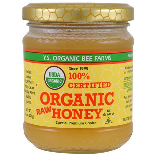 Y.S. Eco Bee Farms, 100% Certified Organic Raw Honey, 8.0 oz (226 g) فوائد