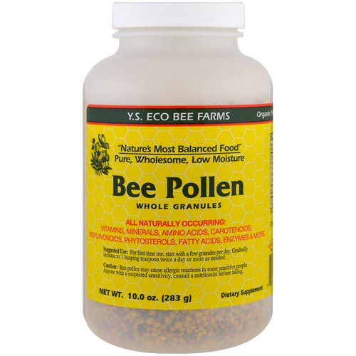 Y.S. Eco Bee Farms, Bee Pollen Whole Granules, 10.0 oz (283 g) فوائد