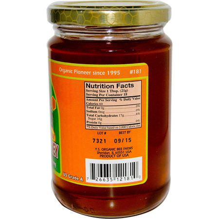 Y.S. Eco Bee Farms, Orange Honey, 13.5 oz (383 g):المحليات, العسل