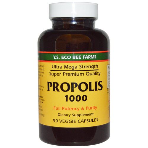 Y.S. Eco Bee Farms, Propolis 1000, 500 mg, 90 Veggie Caps فوائد