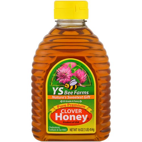 Y.S. Eco Bee Farms, Pure Premium Clover Honey, 16 oz (454 g) فوائد