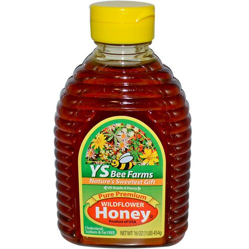 Y.S. Eco Bee Farms, Pure Premium Wildflower Honey, 16 oz (454 g) فوائد