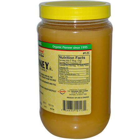 Y.S. Eco Bee Farms, Raw Honey, 3.0 lbs (1,360 g):المحليات, العسل