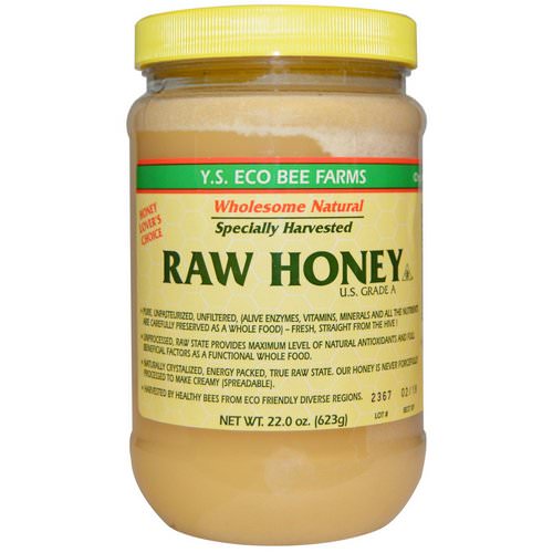 Y.S. Eco Bee Farms, Raw Honey, U.S. Grade A, 22.0 oz (623 g) فوائد