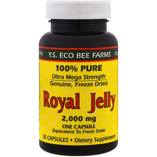 Y.S. Eco Bee Farms, Royal Jelly, 2,000 mg, 35 Capsules فوائد