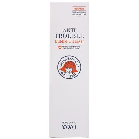 Yadah, Anti Trouble Bubble Cleanser, 5.07 fl oz (150 ml):منظفات, غسل ال,جه