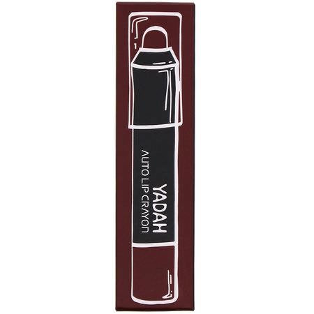 Yadah, Auto Lip Crayon, 06 Plum Burgundy, 0.08 oz (2.5 g):أحمر شفاه, شفاه