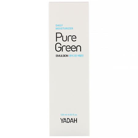 Yadah, Pure Green Emulsion, 4.05 fl oz (120 ml):مرطب لل,جه, العناية بالبشرة