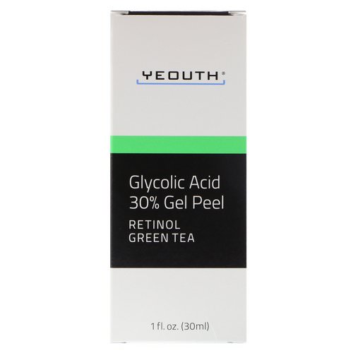 Yeouth, Glycolic Acid, 30% Gel Peel, 1 fl oz (30 ml) فوائد