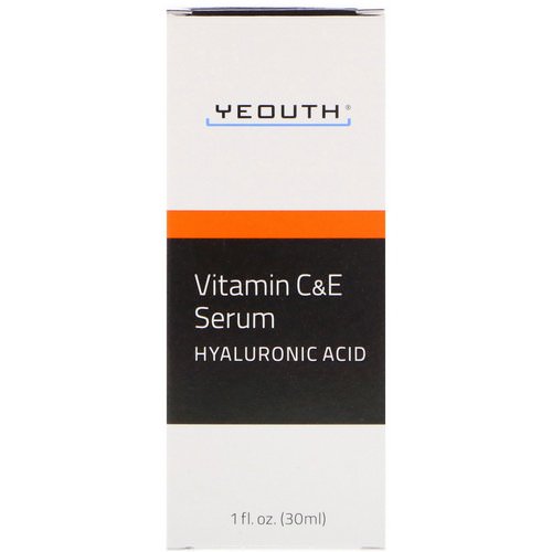 Yeouth, Vitamin C & E Serum with Hyaluronic Acid, 1 fl oz (30 ml) فوائد