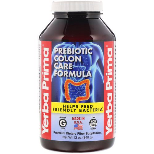 Yerba Prima, Prebiotic Colon Care Formula, 12 oz (340 g) فوائد