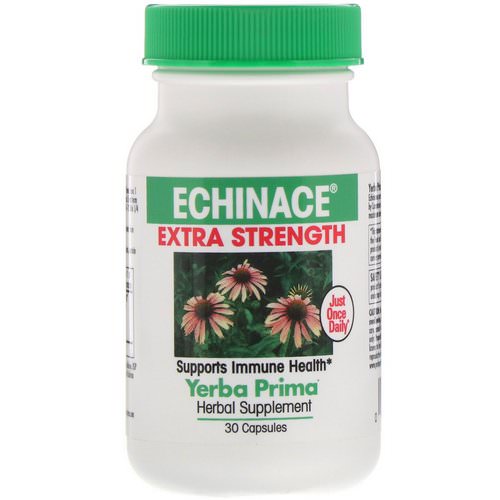 Yerba Prima, Echinace Extra Strength, 30 Capsules فوائد