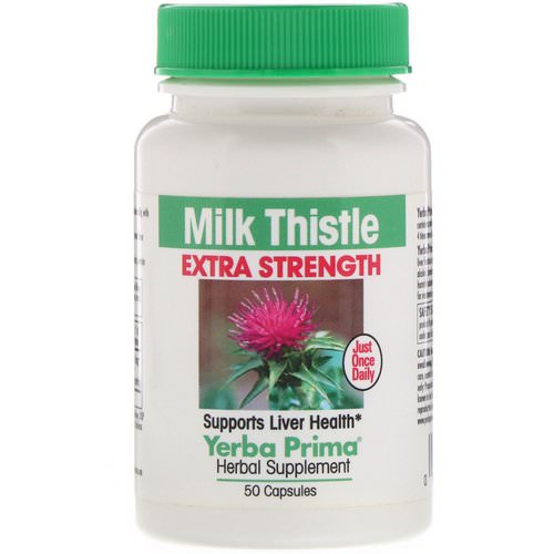 Yerba Prima, Milk Thistle Extra Strength, 50 Capsules فوائد
