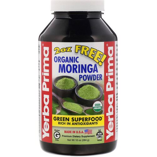 Yerba Prima, Organic Moringa Powder, 10 oz (284 g) فوائد