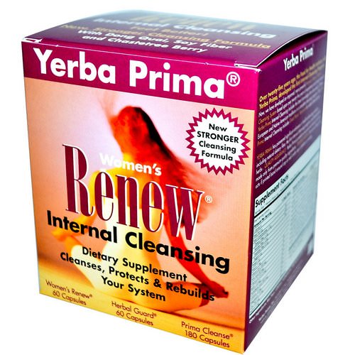 Yerba Prima, Women's Renew Internal Cleansing, 3 Part Program فوائد