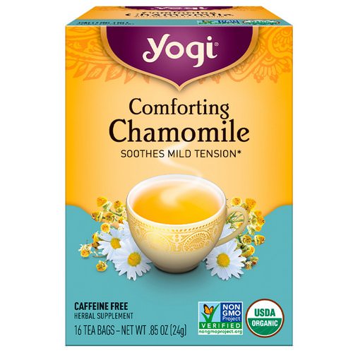 Yogi Tea, Comforting Chamomile, Caffeine Free, 16 Tea Bags, .85 oz (24 g) فوائد