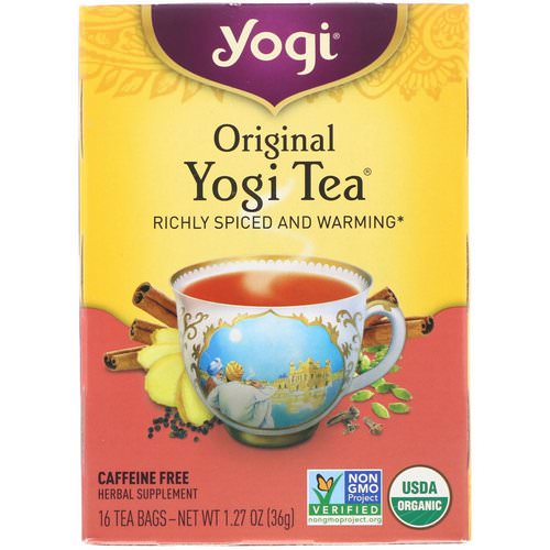 Yogi Tea, Original, Caffeine Free, 16 Tea Bags, 1.27 oz (36 g) فوائد