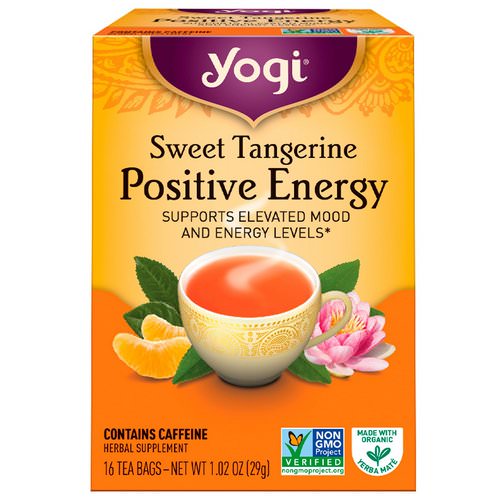 Yogi Tea, Positive Energy, Sweet Tangerine, 16 Tea Bags, 1.02 oz (29 g) فوائد
