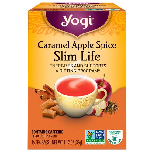 Yogi Tea, Slim Life, Caramel Apple Spice, 16 Tea Bags, 1.12 oz (32 g) فوائد