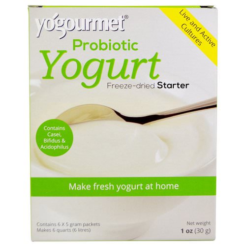 Yogourmet, Probiotic Yogurt, Freeze-Dried Starter, 6 Packets, 5 g Each فوائد
