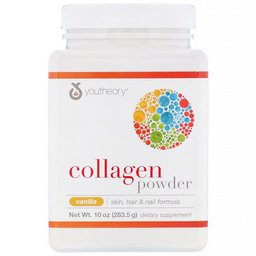 Youtheory, Collagen Powder, Vanilla, 10 oz (283.5 g) فوائد