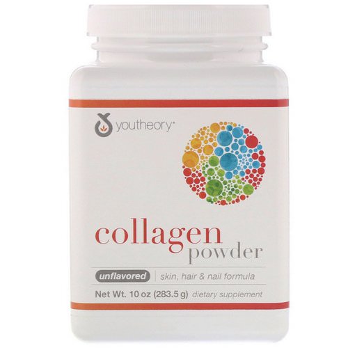 Youtheory, Collagen Powder, Unflavored, 10 oz (283.5 g) فوائد