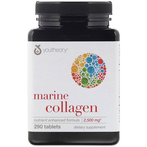 Youtheory, Marine Collagen, 2,500 mg, 290 Tablets فوائد