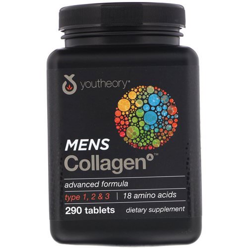 Youtheory, Mens Collagen Advanced Formula, 290 Tablets فوائد