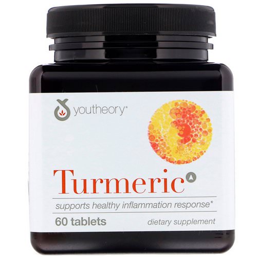Youtheory, Turmeric, 60 Tablets فوائد