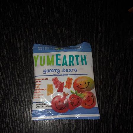 YumEarth, Gummy Bears, Assorted Flavors, 12 Packs, 2.5 oz (71 g) Each