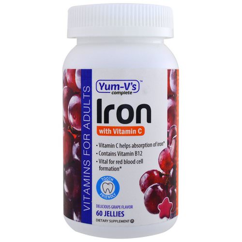 YumV's, Iron, with Vitamin C, Grape Flavor, 60 Jellies فوائد