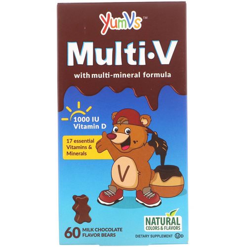 YumV's, Multi V with Multi-Mineral Formula, Milk Chocolate Flavor, 60 Bears فوائد