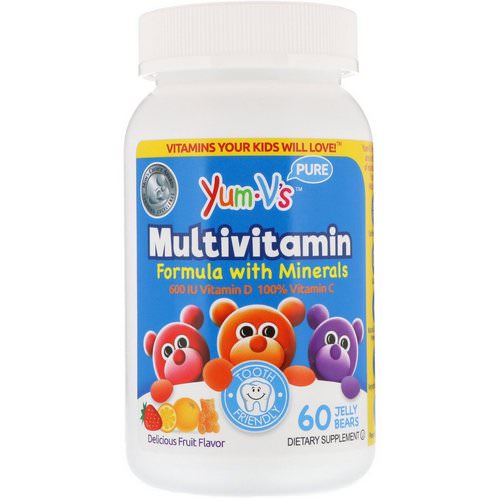 YumV's, Multivitamin Formula with Minerals, Delicious Fruit Flavor, 60 Jelly Bears فوائد