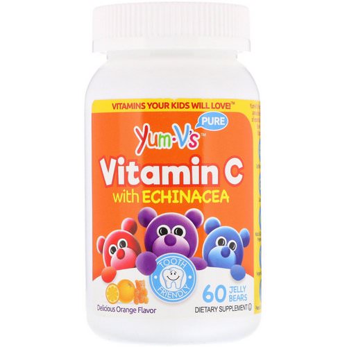 YumV's, Vitamin C with Echinacea, Orange Flavor, 60 Jelly Bears فوائد