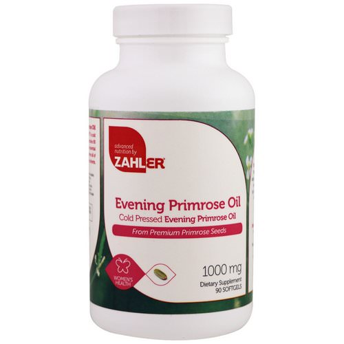 Zahler, Evening Primrose Oil, 1000 mg, 90 Softgels فوائد