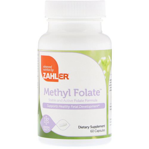 Zahler, Methyl Folate, 60 Capsules فوائد