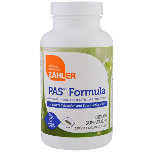 Zahler, PAS Formula, Advanced Polynutrient and Herbal Formulation, 120 Vegetarian Capsules فوائد