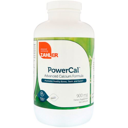 Zahler, PowerCal, Advanced Calcium Formula, 900 mg, 360 Capsules فوائد