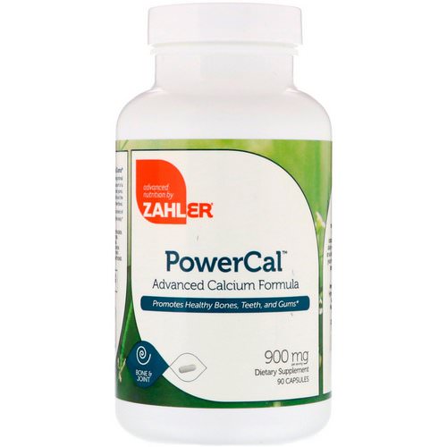 Zahler, PowerCal, Advanced Calcium Formula, 900 mg, 90 Capsules فوائد