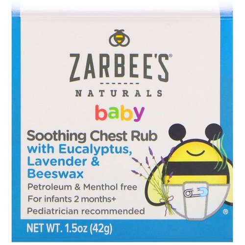 Zarbee's, Baby, Soothing Chest Rub with Eucalyptus, Lavender & Beeswax, 1.5 oz (42 g) فوائد